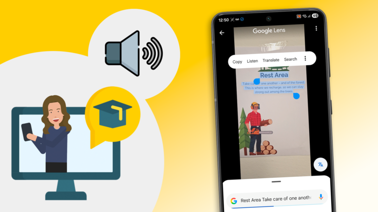 Have text read aloud using your camera