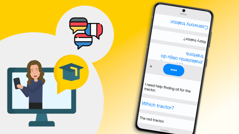 Have a conversation with your colleague in different languages