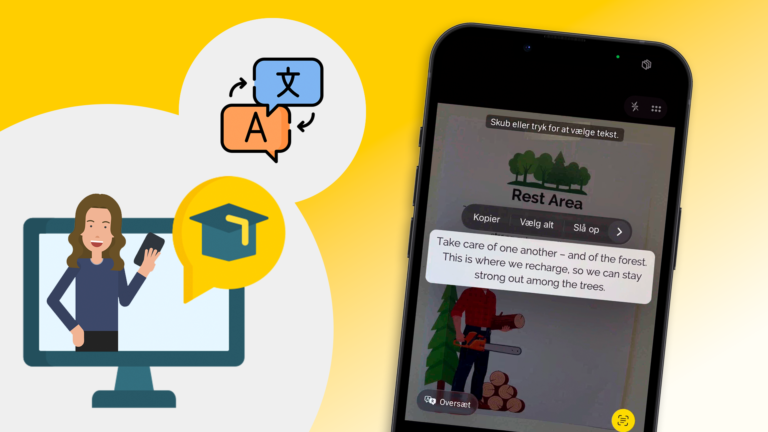 Translate text using your phone